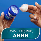 Vicks VapoRub Advanced Plus, Powerful Cough Suppressant, Topical Chest Rub & Analgesic Ointment, Medicated Vapors, Fast Cough Relief, 2.82oz x 2