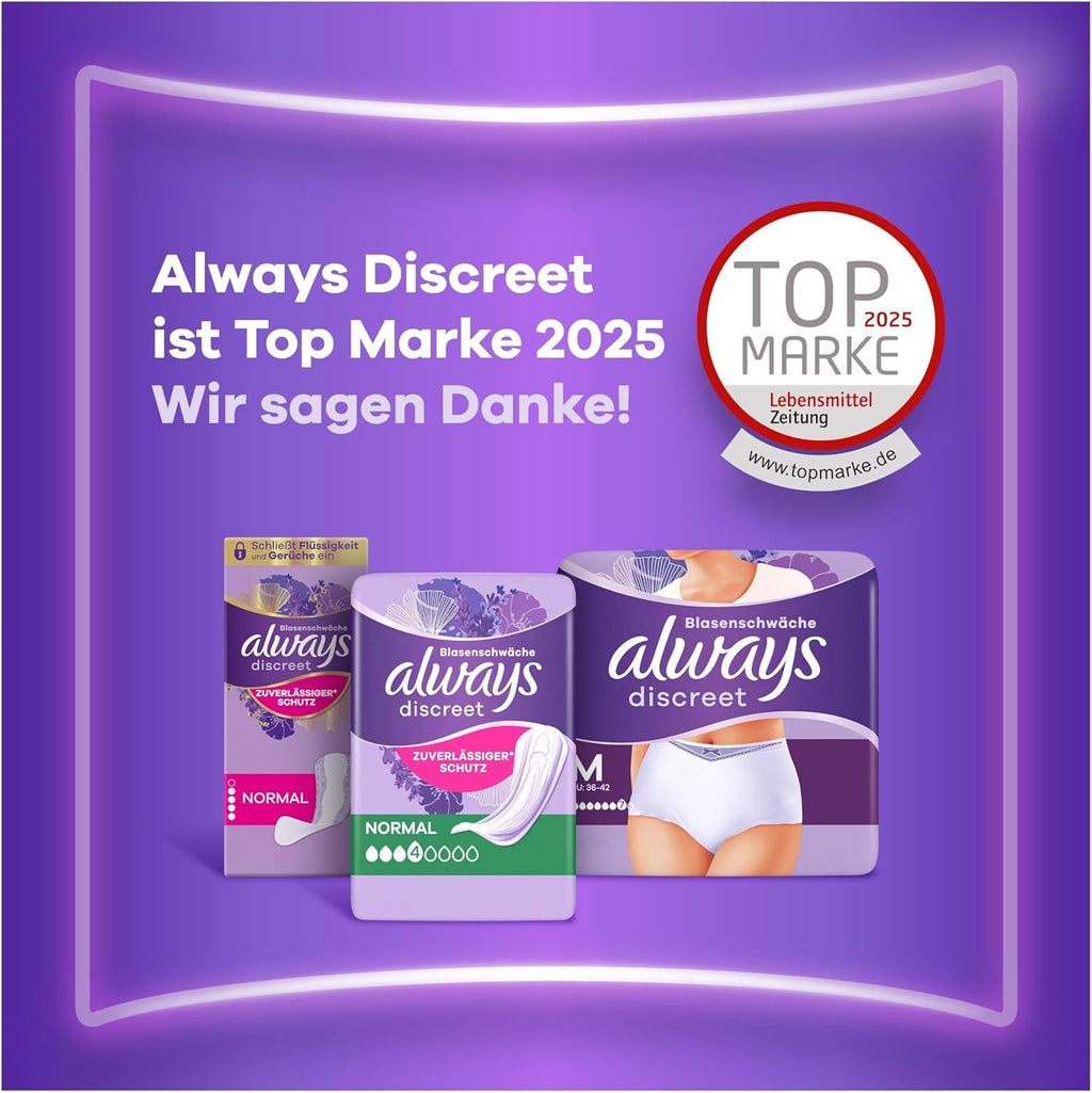 Always Incontinence Products 20 pieces