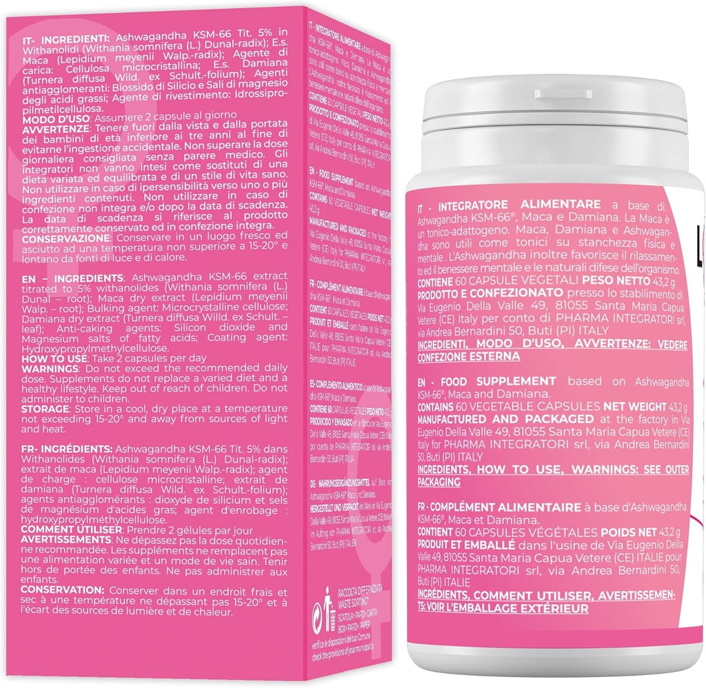 LOVEMAX Female Sexual Supplement for Female Desire - Ashwagandha KSM-66, Maca - 60 Capsules by Increasing Libido Fast Woman Sexual Aphrodisiacs Women Stimulating Enhancer