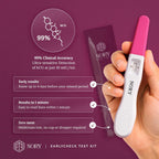 NORY EarlyCheck Pregnancy Test – Detects 4 Days Sooner, Over 99% Accuracy, Ultra-Sensitive hCG Detection (10 mIU/mL), Quick 1-Min Result, Midstream Test