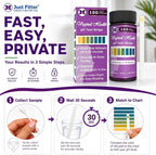 Just Fitter Vaginal pH Balance Test Strips. Personal Wellness Kit for Women. Supports Feminine Hygiene, Body Balance Awareness, and Everyday Confidence – 80 + 20 Strips