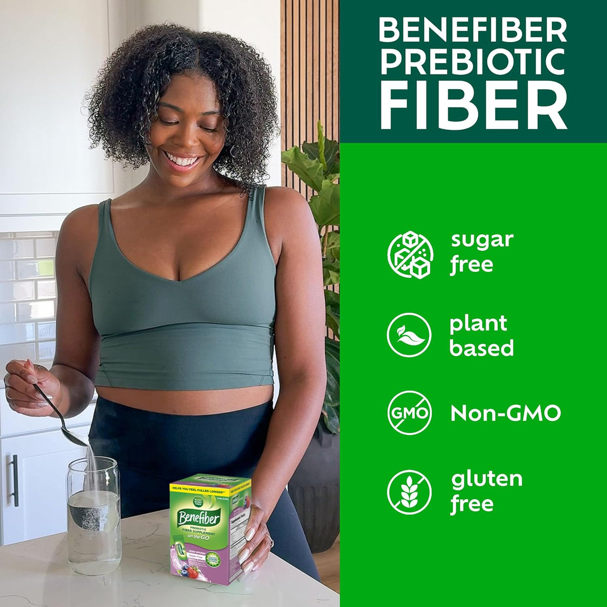 Benefiber Prebiotic Fiber Supplement Powder, Berry Fusion, 24 Stick Packs