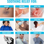 Reusable Cold Pack with Fabric Cover - Standard 10 x 14 Inch, Blue | Flexible Clay Pack, Leak Resistant, Wrap Design for Back, Shoulders and Knees, Stays Cold Up to 45 Minutes - FSA-HSA Eligible