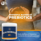 Peak BioBoost - Prebiotic Fiber Supplement for Gut Health - Easy to Dissolve Unflavored Fiber Powder - Non-GMO - No Gluten, Soy or Dairy - 6-Month Supply - 180 Servings, 6 Packs