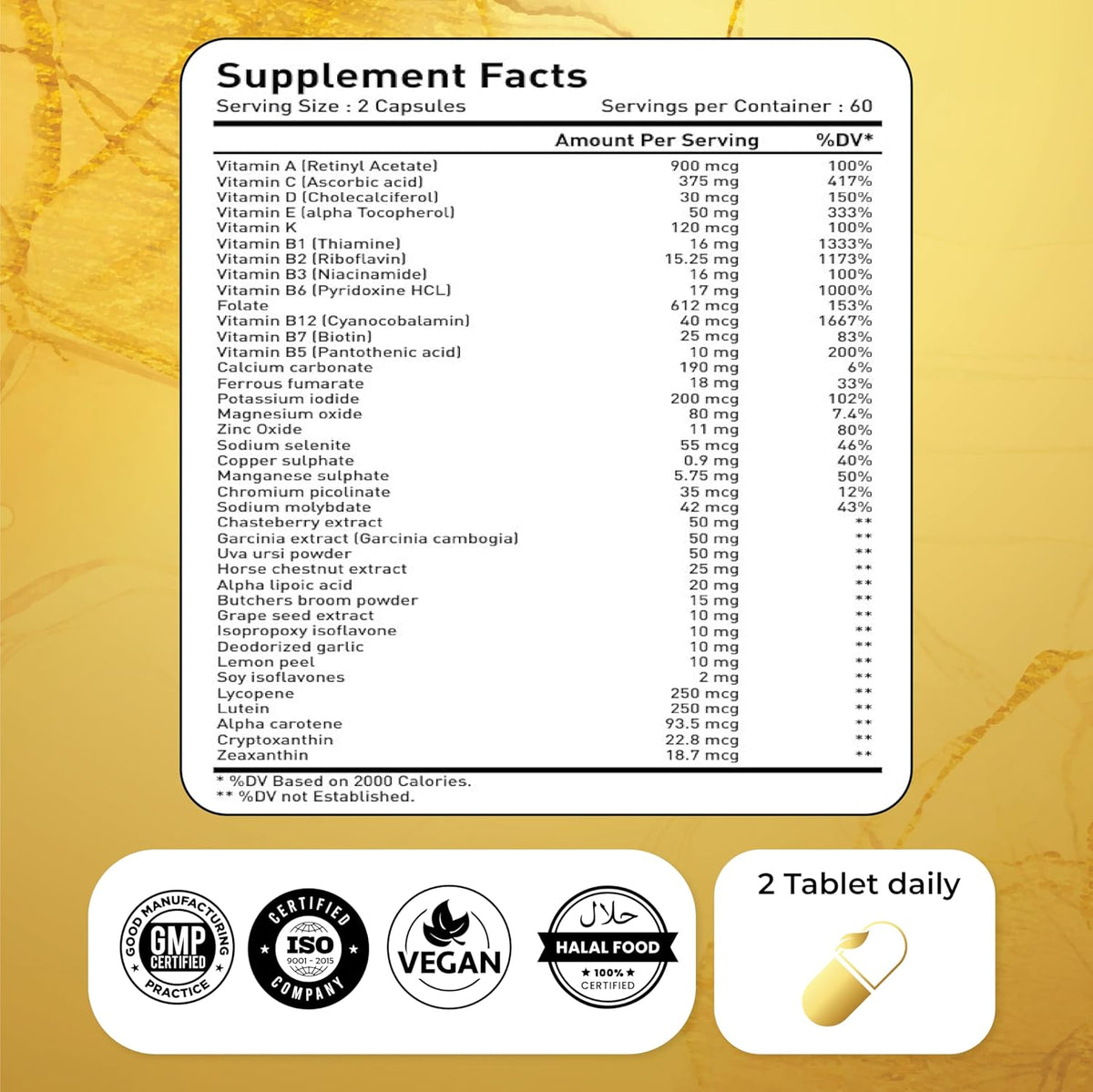 Dietary Supplements 120 capsules