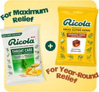 Ricola Original Herb Cough Drops - 45 Count | Made with Menthol - Cough and Sore Throat Relief - Herbal Throat Lozenges