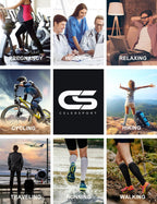 CS CELERSPORT Compression Socks for Men Women 20-30mmHg Running 3 Pairs | Breathable Knee High Circulation Support Socks for Travel, Pregnant, Nurses, Athletic, Daily Stand
