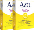 AZO Yeast Plus Dual Relief Homeopathic Medicine | Yeast Infection Symptom Relief: Itching & Burning | Vaginal Symptom Relief: Occasional Odor & Discharge | #1 Most Trusted Brand | 2 Pack (60ctx2)