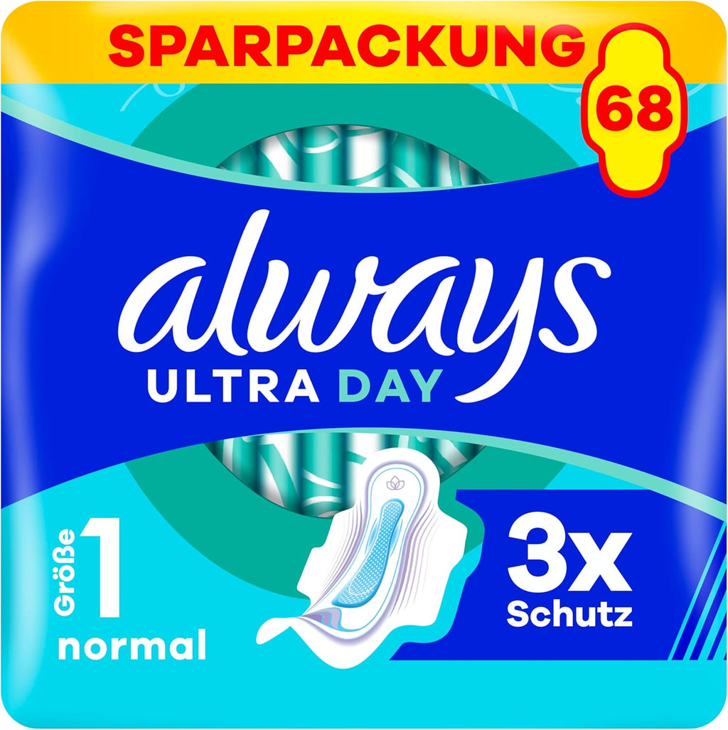 Always Sanitary Pads 68 pieces
