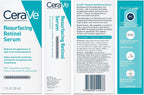 CeraVe Resurfacing Retinol Face Serum with Niacinamide, Pore Minimizer, 1oz | Skin Care Brightening Serum with Licorice Root, Acne Scar & Hyperpigmentation Treatment, Dark Spot Corrector, Skin Repair