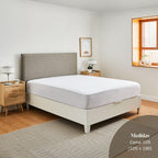 Pikolin Home - Mattress Protector 105 x 190 cm -Waterproof Jersey 100% Hygienic Cotton - Breathable and Absorbent - Oeko-Tex Certified, Silent - Mattress Cover