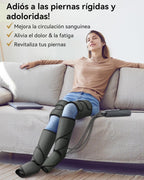 FIT KING Pressotherapy Boots Legs with Air Compression, Pressotherapy for Home, Relieves Pain, Improves Circulation and Varicose Veins for Officers and Elderly (Feet, Calf and Thigh)