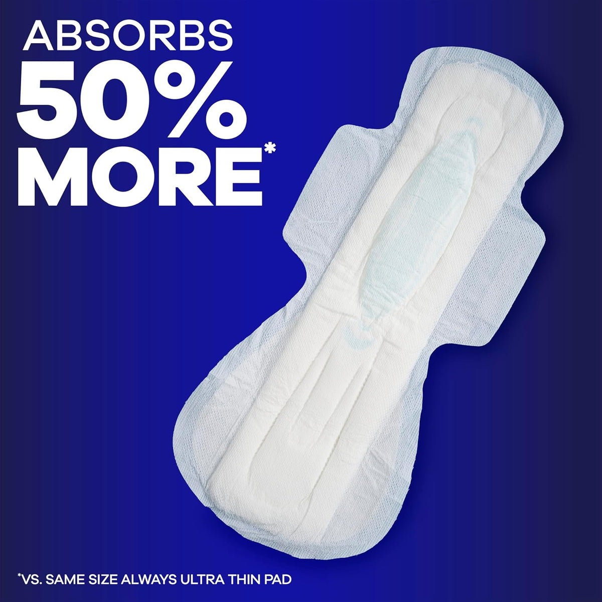 Always Maxi Overnight Pads with Wings, Size 5, Extra Heavy Overnight, Unscented, 72 Count