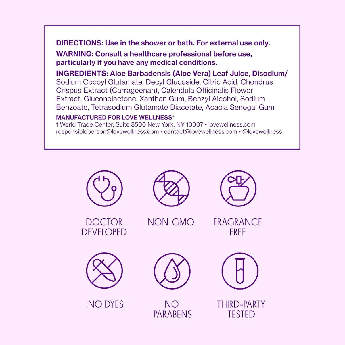 Love Wellness pH Balancing Cleanser | Feminine Vaginal Wash | Fragrance-Free | Vaginal Cleanser for Balanced pH, Intimate Health & Hygiene | Non-Irritating with Aloe Vera for Sensitive Skin | 5 Fl Oz