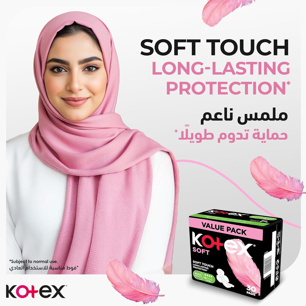 Kotex Sanitary Pads With Wings 30 pads
