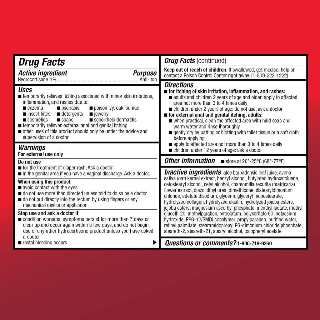 Amazon Basic Care Maximum Strength Anti-Itch Cream, Hydrocortisone 1 Percent Intensive Healing Formula, 1 ounce (Pack of 1)
