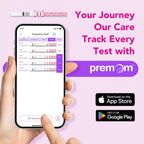 Easy@Home Pregnancy Test Strips Kit, 5 Pack Early Detection hCG Tests - Powered by Premom Ovulation Predictor iOS and Android APP