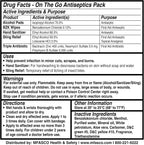 MFASCO Antiseptic Wound Care Travel Pack | 39 Piece First Aid Kit Refill