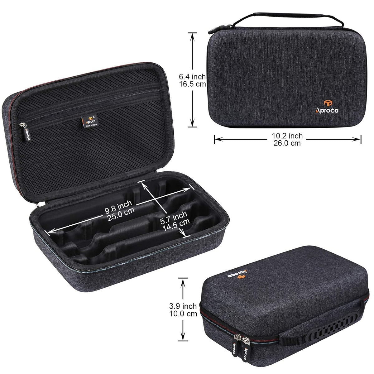 Aproca Case Compatible with ThermoPro TP25 / TP910 650FT Wireless Meat Thermometer, Storage Portable Bag for Accessories (Case Only)