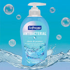 Softsoap Antibacterial Hand Soap, Cool Splash Scent, 11.25 fl oz (6 Pack) | Paraben-Free, Phthalate-Free, Washes Away Germs, Bathroom Hand Soap, Kitchen Hand Soap, Daily Handwashing, Gentle on Hands