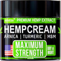 Hemp Cream Maximum Strength with Arnica, MSM, Glucosamine, Turmeric