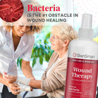 SkinSmart Antimicrobial Wound Therapy, Hypochlorous Acid Spray, 8 oz | Removes Bacteria in Wounds to Accelerate Healing, Medical Grade Natural Wound Cleanser, Safe for Kids, Adults and Seniors