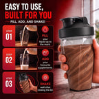 Vortex Protein Shaker Bottle 24 oz/700ml - Premium BPA-Free Pre-Workout Shaker Cup for Protein Shakes & Smoothies, Leak-Proof & Durable Bottle-Shakers for Active Lifestyles