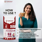 CalmAura GraceAura PCOD PCOS Care Herbal Blend Powder Chocolate Flavor | Ayurvedic Hormonal Balance & Menstrual Wellness Supplement for Women | Natural Uterine Health & Reproductive Support