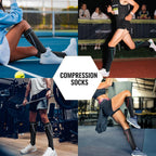 hello momoya Compression Socks for Women Men Circulation Knee High 8 Pairs for Nurses, Running, Travel, Athletic