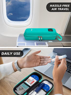 YOUSHARES Insulin Cooler Travel Case, Peptide Travel Case with Temp Display | Insulated Medicine Cooling Bag with 2 TSA Approved Ice Pack, Medication Pens Diabetic Supplies Storage for Travel & Daily Use