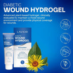 LAVIOR Diabetic Wound Hydrogel 1 oz – Hydrogel Dressing for Wounds, Cuts, Scrapes, CGM Sites & Minor Skin Injuries – Botanical Formula – Vegan – Made in USA