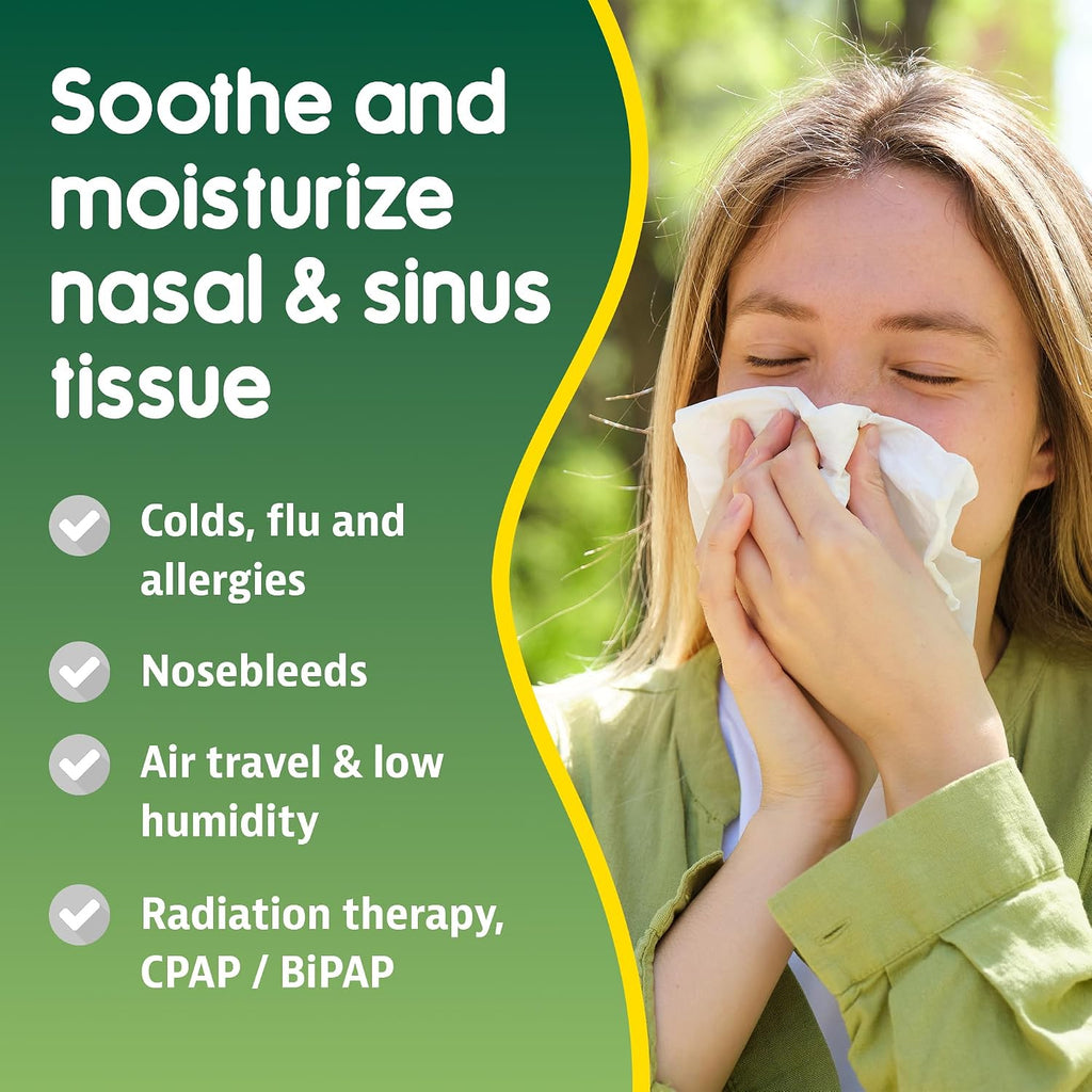 Ayr Saline Nasal Gel No-drip Sinus Spray With Soothing Aloe Vera, 0.75 Fl Oz Spray Bottle, (Pack of 1)