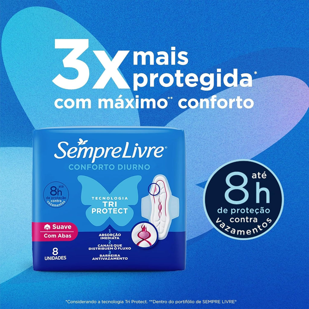 Sempre Sanitary Pads With Wings 32 pieces