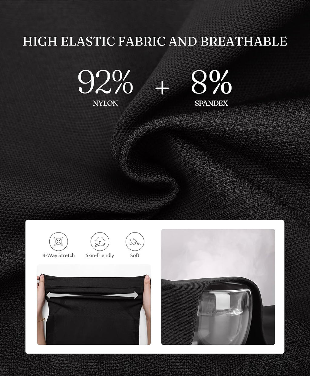 FeelinGirl Leggings Women Tummy Control High Waisted Compression Leggings | High Waist, Flatten Belly and Slim Waist, Soft Seamless Material, Sculpt a Slimmer Silhouette, Fits All Body Shapes