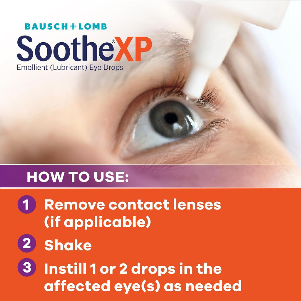 Soothe XP Lubricating Eye Drops for Dry Eye Symptom Relief, 0.5 Fl Oz