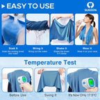 Sukeen 4 Pack Cooling Towels (40"x 12"), Cooling Neck Wraps, Soft Ice Towel | Lightweight,Absorb moisture,Long Last,Mesh Breathable for Sports,Outdoors,Yoga,Tennis,Golf,Running,Gym,Camping,Campus,Travel
