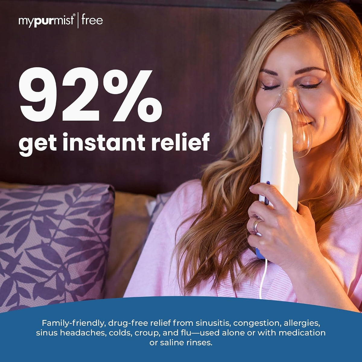 Mypurmist Free Cordless Steam & Sinus Inhaler Premium Kit