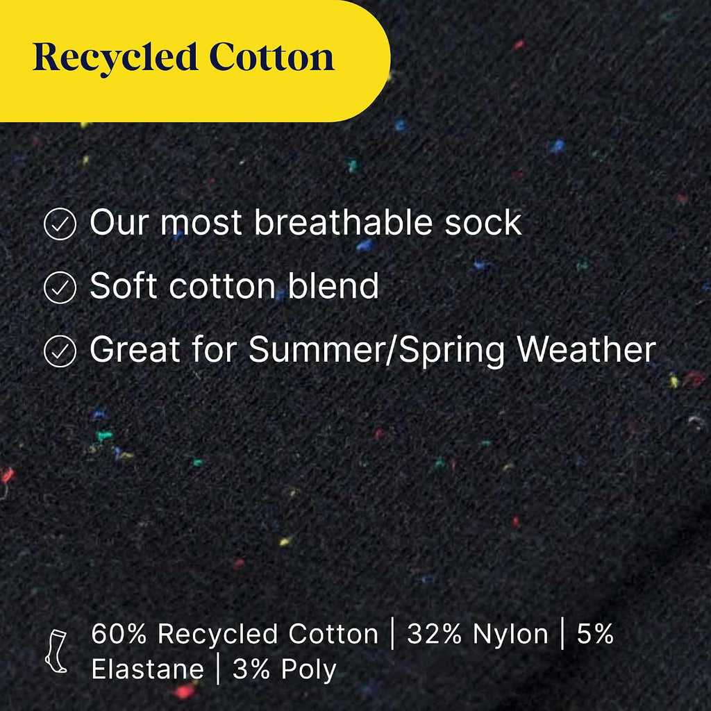 Premium Cotton Knee High Socks - 15-20mmHg Graduated Compression Socks - Soft & Breathable, Unisex