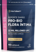 Pro-bio Woman Intimate Flora 22 Billion CFU with Cranberry | Inner Balance with Lactobacillus Reuteri + Lingonberry Extract | by Horbaach