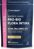 Pro-bio Woman Intimate Flora 22 Billion CFU with Cranberry | Inner Balance with Lactobacillus Reuteri + Lingonberry Extract | by Horbaach