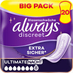 Always Incontinence Products 20 pieces