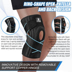 NEENCA Knee Brace for Knee Pain, Adjustable Knee Support with Patella Gel Pad & Side Spring Stabilizers, Knee Wrap for Arthritis, Meniscus Tear, ACL, Knee Pain Relief, Runner, Sport