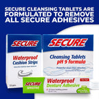 Secure Sensitive Denture Adhesive Cream, Zinc Free Denture Glue, 1.4 oz | Aloe Vera & Myrrh to Nourish Your Gums - Uppers, Lowers & Partials - Waterproof & Zinc Free - Less Adhesive, More Hold