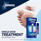 Lamisil Once | Single Dose Athlete’s Foot Treatment |Relieves Itching, Burning, Cracking Symptoms| Antifungal Solution 4g