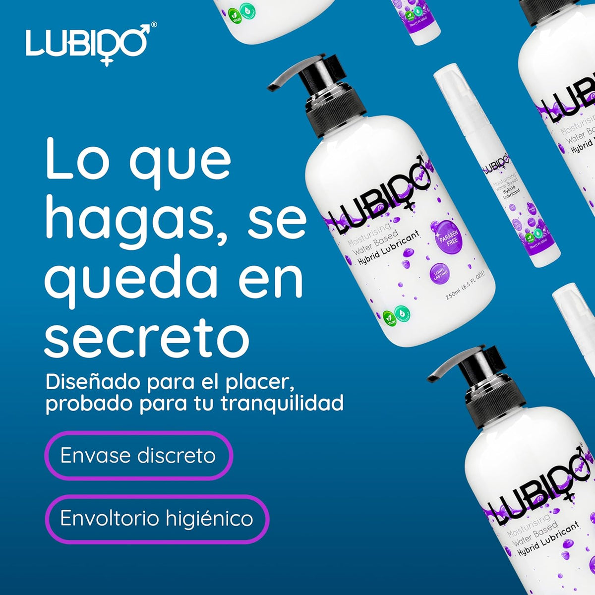 Lubido Lubricant Gel Hybrid Creamy Moisturizing Paraben Free - 250 ml