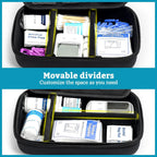 ProCase Diabetes Travel Case for Diabetic Supplies -Black | Hard Storage Bag for Glucose Meter, Insulin Pen, Test Strips, Syringes, Needles & More; Organizer for Diabetic Care Kits