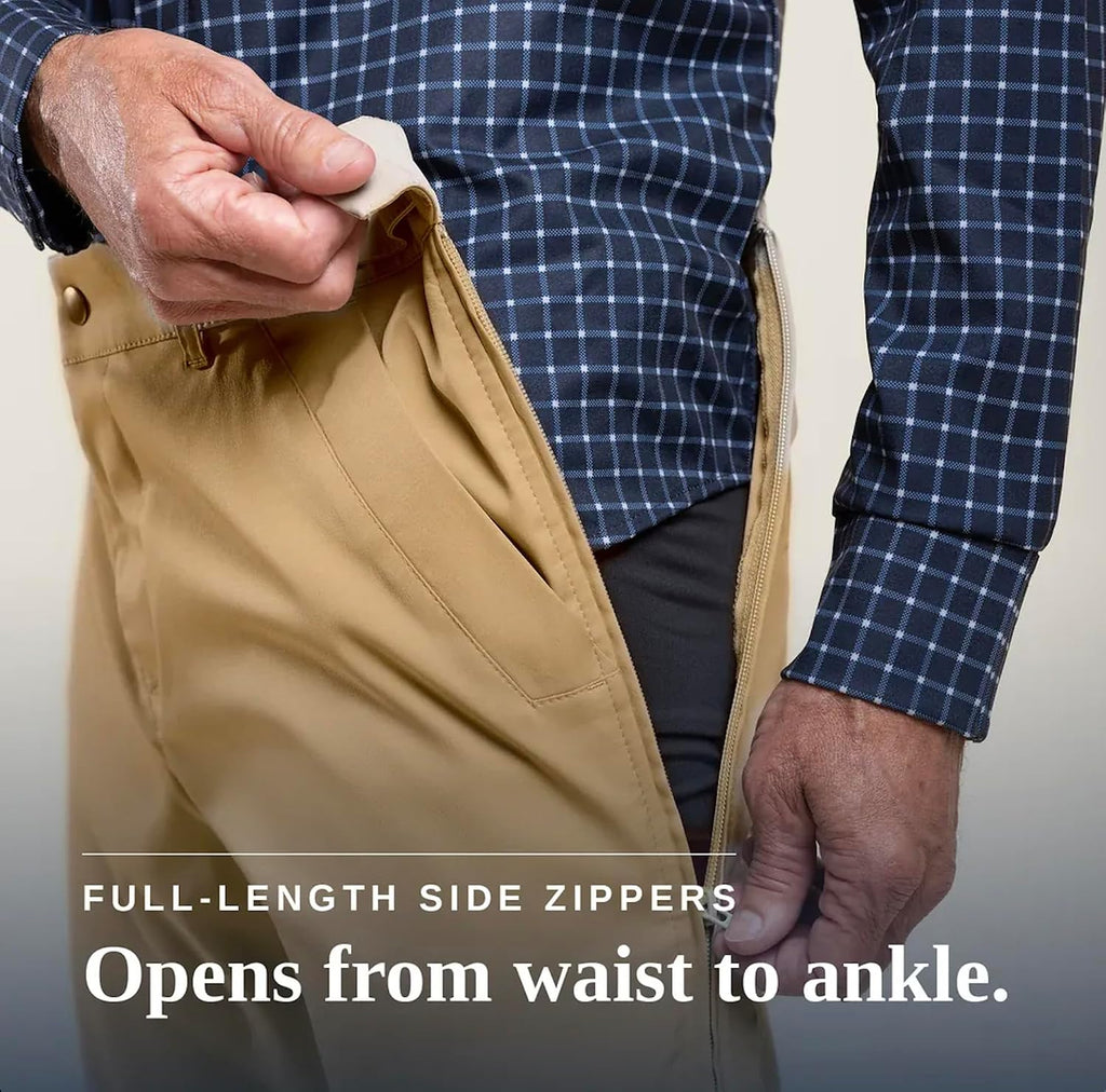 Men's Side-Zip Chinos Signature