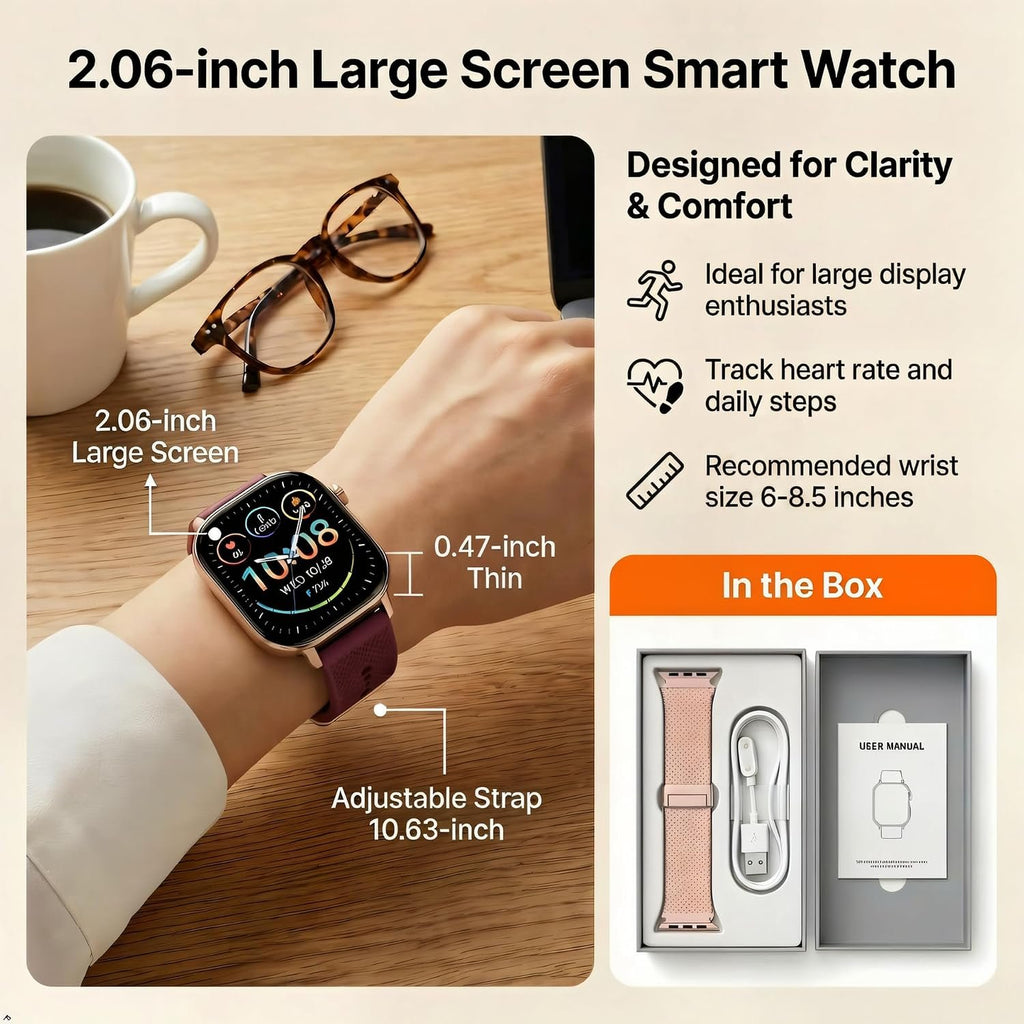 Built-in GPS Distance Tracking Watch for Men and Women, Average Pace Running & Swim Watch, Waterproof, Long Battery Life(Gold)