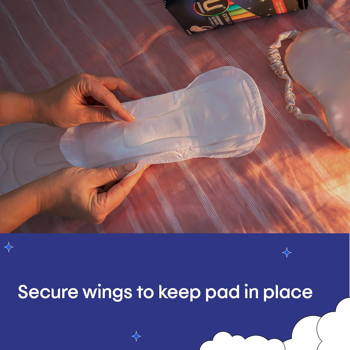U BY KOTEX Extra Overnight Ultimate Pads with Wings 24 Count (4 x 12 Pack)