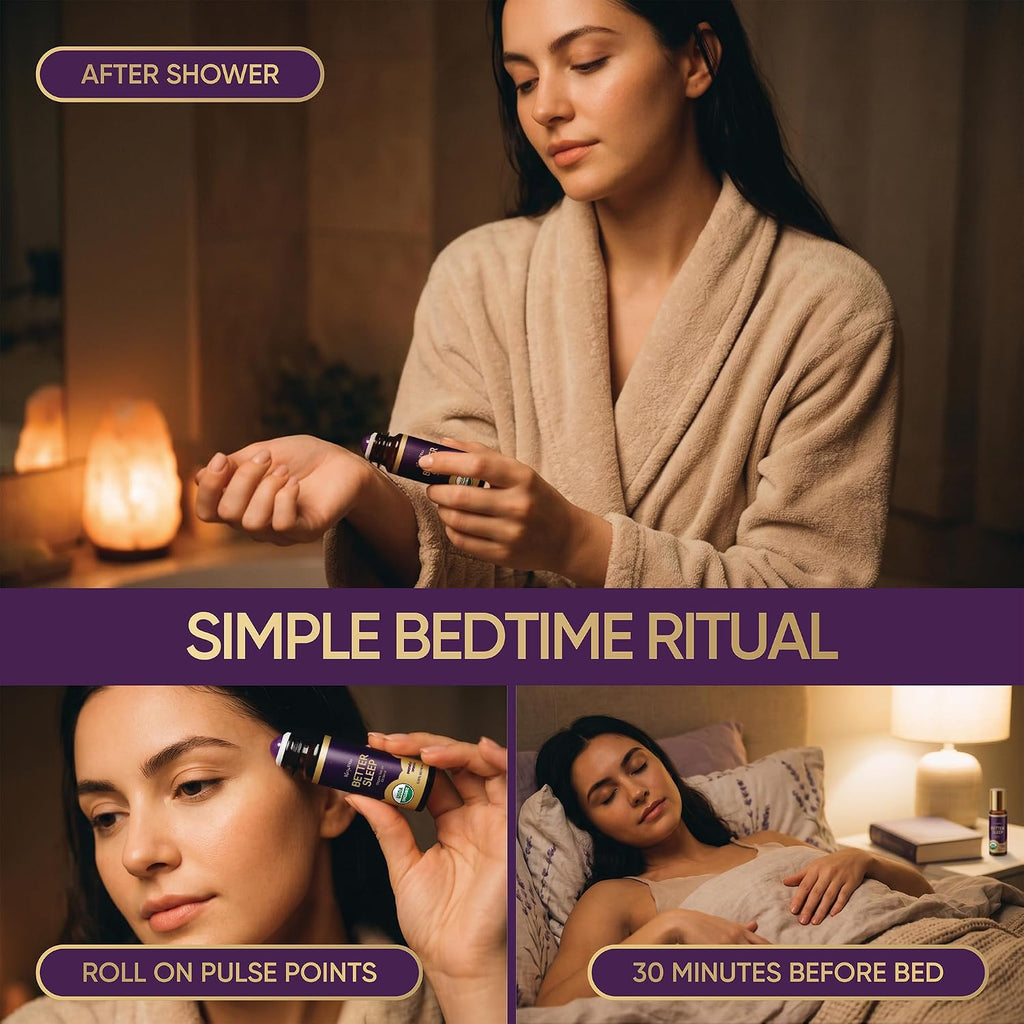 BodyJ4You Sleep Essential Oil Blend - Better Sleep Aid Calm Relaxation Pure